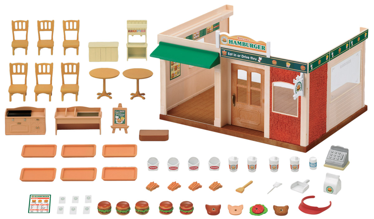 Фото Sylvanian Families Игровой набор Ресторан Гамбургер. Покупайте с доставкой по России