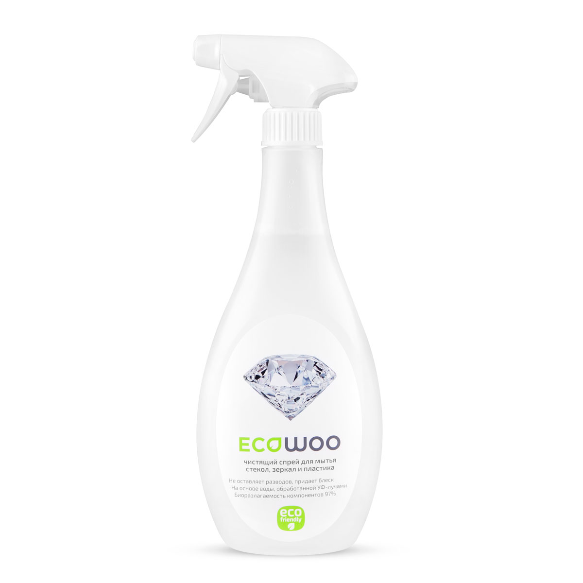 Спрей чистящий EcoWoo, для мытья стекол, зеркал и пластика, 500 млЕ089108 Спрей чистящий EcoWoo, для мытья стекол, зеркал и пластика, 500 млЕ089108Спрей EcoWoo предназначен для очистки гладких и блестящих поверхностей: стекол, зеркал, пластика, кафеля, нержавеющей стали и других видов водоотталкивающих материалов и покрытий. Быстро удаляет следы от высохших капель воды, следы от рук. Мягко очищает полимерные покрытия пластиковых окон.