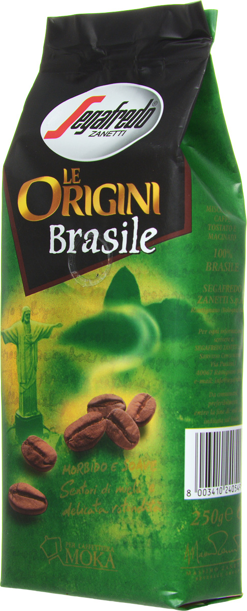 Segafredo Le Origini Brasile кофе молотый, 250 г