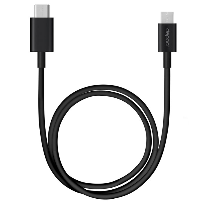 Deppa дата-кабель microUSB - USB Type C, Black (1.2 м)72207 Deppa дата-кабель microUSB - USB Type C, Black (1.2 м)72207Дата-кабель Deppa microUSB - USB Type-C предназначен для синхронизации и зарядки смартфонов и планшетных компьютеров. Подходит для подключения к MacBook, Chromebook и другим устройствам с разъемом microUSB - USB Type-C.Рабочее напряжение: 4.8 - 5.5 В Скорость передачи данных: до 480 Мбит/сек