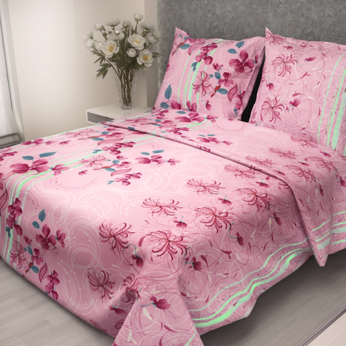 Комплект белья Letto, 1,5-сп, наволочки 70x70, цвет: розовыйB108-3 Комплект белья Letto, 1,5-сп, наволочки 70x70, цвет: розовыйB108-3Серия Letto Традиция выполнена из классической российской бязи, привычной для большинства российских покупательниц. Ткань плотная (125гр/м), используются современные устойчивые красители. Традиционная российская бязь выгодно отличается от импортных аналогов по цене, при том, что сама ткань и толще, меньше сминается и служит намного дольше. Рекомендуется перед первым использованием постирать, но не пересушивать. Применение кондиционера при стирке сделает такое постельное белье мягче и комфортней. Пододеяльник на молнии. Обращаем внимание, что расцветка наволочек может отличаться от представленной на фото.