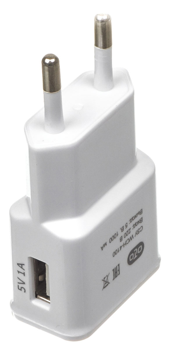 OLTO WCH-4100 сетевое зарядное устройствоO00000564 OLTO WCH-4100 сетевое зарядное устройствоO00000564Сетевое зарядное устройство OLTO WCH-4100 предназначено для зарядки и питания мобильного устройства от бытовой сети переменного тока. Вы можете заряжать любые устройства, совместимые с выходным током зарядки до 1А и напряжением 5В.