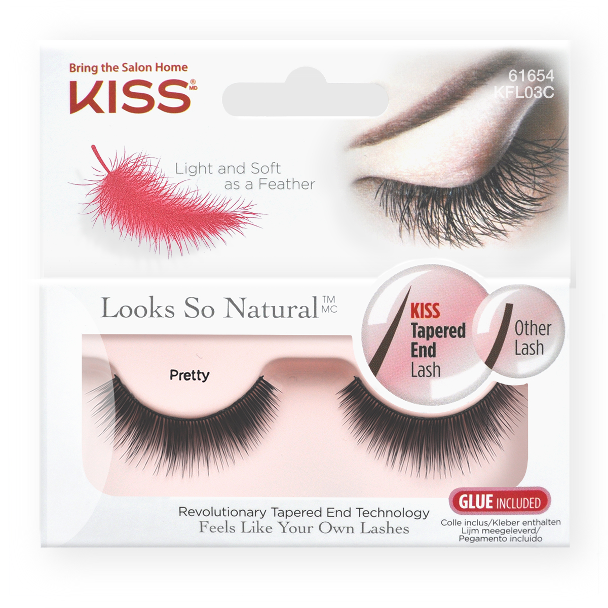 Kiss Looks so Natural Накладные ресницы Eyelashes Pretty KFL03C