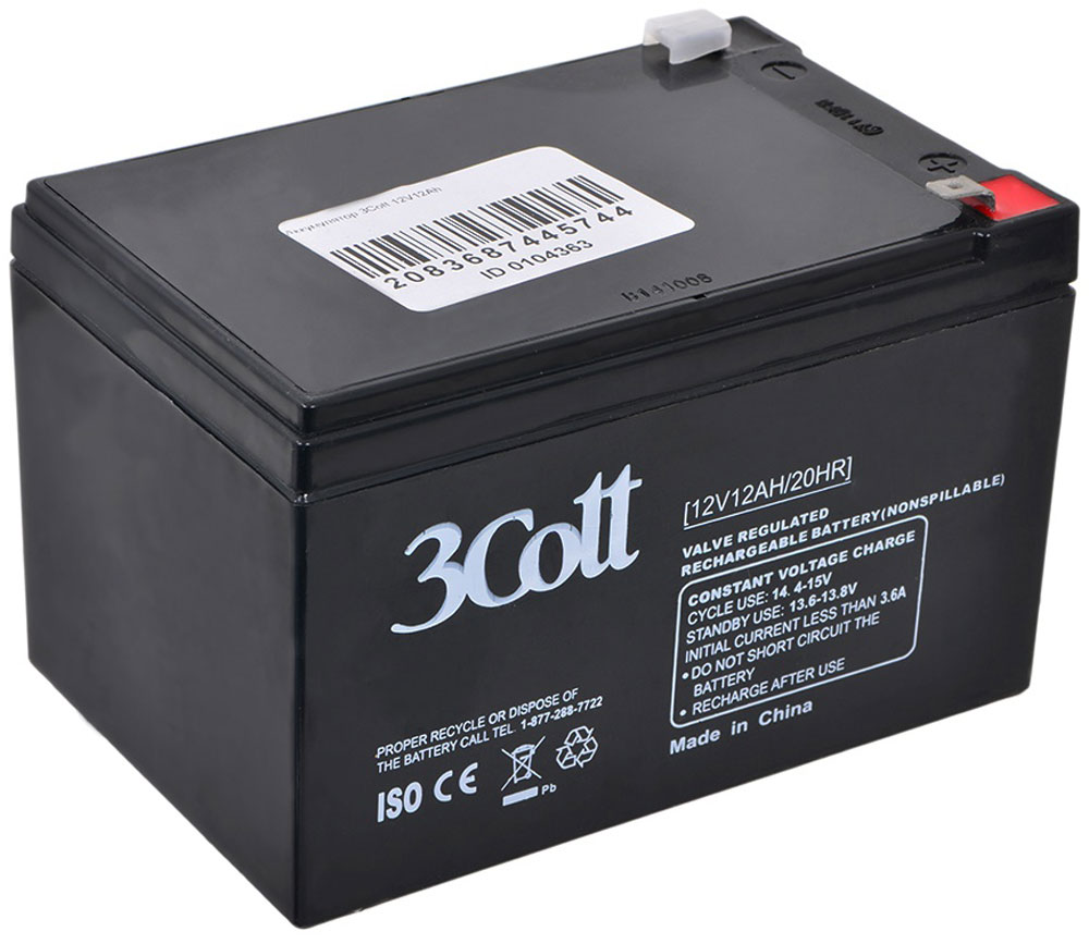 3Cott 12V12Ah аккумулятор для ИБП