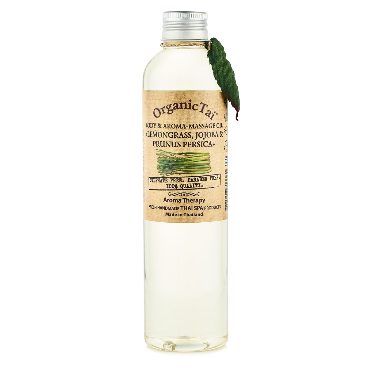 OrganicTai Масло для тела и аромамассажа ЛЕМОНГРАСС, ЖОЖОБА И ПЕРСИК, 260 мл8858816713360 OrganicTai Масло для тела и аромамассажа ЛЕМОНГРАСС, ЖОЖОБА И ПЕРСИК, 260 мл8858816713360РУЧНАЯ РАБОТА. ТАЙСКИЙ SPA. АРОМАТЕРАПИЯ. Уникальная формула. Состав этого масла разработан на основе богатого опыта мастеров тайского массажа. Подходит для основного ухода за кожей тела и для массажа. Органические и эфирные масла ЛЕМОНГРАССА, ЖОЖОБА, КОКОСОВОЕ, ПЕРСИКА и витамин Е тонизируют, питают и освежают кожу. Оптимизируют деятельность сальных желез, активизируют внутрикожный обмен веществ, помогают в борьбе с целлюлитом и растяжками. Массаж способствует более активному проникновению натуральных компонентов в глубокие слои кожи и усиливает их целебный эффект. При регулярном применении этого масла Ваша кожа увлажнена и подтянута, а свежий натуральный аромат ЛЕМОНГРАССА — АФРОДИЗИАК - восстановит силы и пробудит желание. AromaTherapy FRESH HANDMADE THAI SPA PRODUCTS. SULPHATE FREE. PARABEN FREE. 100% QUALITY.