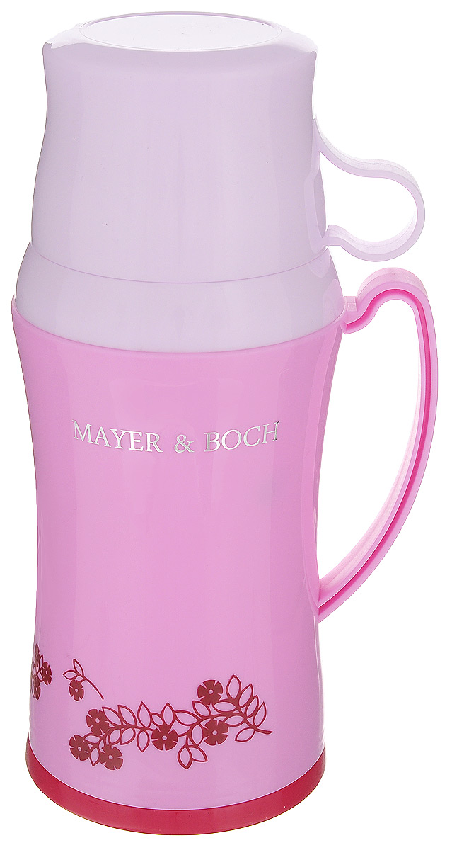 Термос Mayer & Boch, с двумя чашками, цвет: сиреневый, 600 мл22599_сиреневый Термос Mayer & Boch, с двумя чашками, цвет: сиреневый, 600 мл22599_сиреневыйТермос Mayer & Boch со стеклянной колбой в пластиковом корпусе является одним из востребованных в России. Его температурная характеристика ни в чем не уступает термосам со стальными колбами, но благодаря свойствам стекла этот термос может быть использован для заваривания напитков с устойчивыми ароматами. В комплекте с термосом - две чашки разных размеров. Завинчивающаяся герметичная крышка предохранит от проливаний. Этот термос станет не только надежным другом в походе, но и отличным украшением вашей кухни.Общий размер термоса: 13,5 х 10,5 х 25,2 см.Размер большой чашки (без учета ручки): 9 х 9 х 6,5 см.Размер маленькой чашки: 8,5 х 8,5 х 5 см.