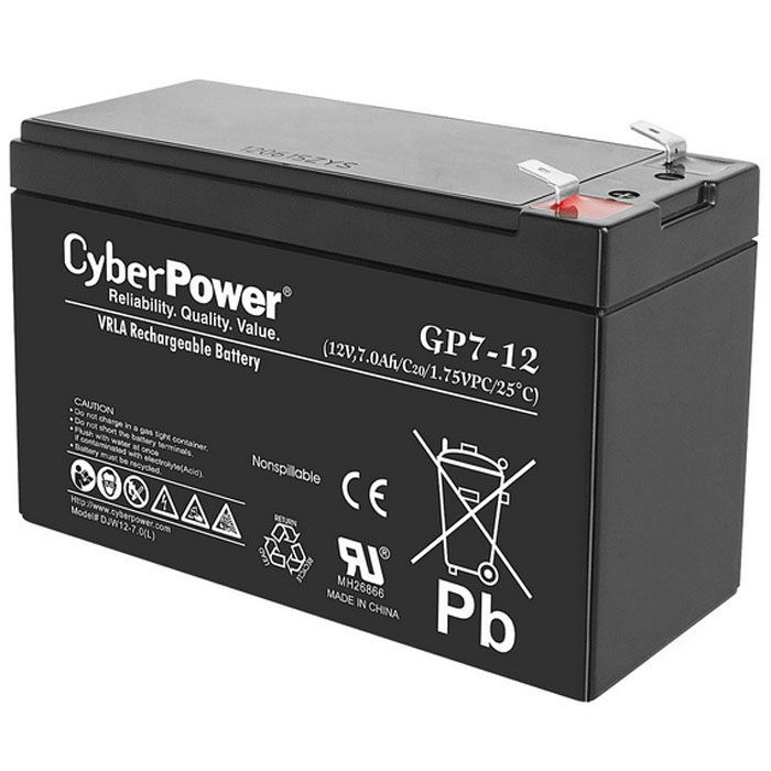 CyberPower 12V7Ah аккумулятор для ИБП аккумуляторы для ноутбуков и планшетов