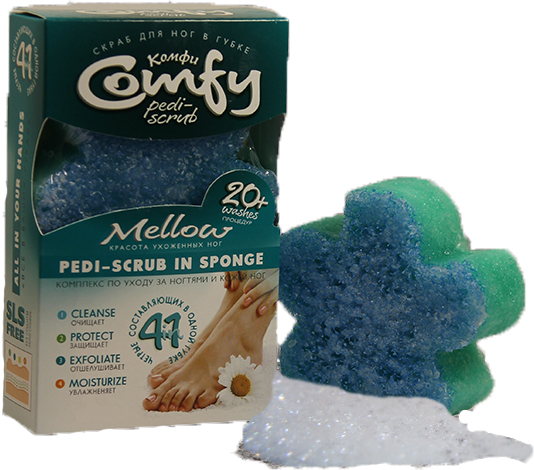 Comfy Комплекс Mellow 2в1 по уходу за ногтями и кожей ног (губка + гель-скраб)4603721013067 Comfy Комплекс Mellow 2в1 по уходу за ногтями и кожей ног (губка + гель-скраб)4603721013067Mellow заботятся о здоровье ногтей, размягчают кутикулы. Твердая поверхность бережно отшелушивает, а нежная структура второй поверхности заботливо массирует и разглаживает кожу, улучшает кровообращениеMellow и Merely заботятся о здоровье ногтей, размягчают кутикулы. Твёрдая поверхность бережно отшелушивает, а нежная структура второй поверхности заботливо массирует и разглаживает кожу, улучшает кровообращение.