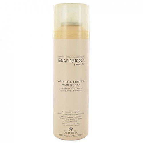Alterna Полирующий лак для волос Bamboo Smooth Anti-Humidity Hair Spray - 250 мл44710 Alterna Полирующий лак для волос Bamboo Smooth Anti-Humidity Hair Spray - 250 мл44710Спрей Alterna Bamboo Smooth Anti-Humidity Hair Spray защищает волосы от внешнего негативного воздействия, благодаря тому, что богато жирными кислотами ряда Омега-3,6,9, антиоксидантами и токоферолами. Масло семян подсолнечника: защита от ультрафиолетовых лучей, придает волосам блеск и разглаживает их. Не утяжеляет волосы. Экстракты: фенхеля, японской васаби, водорослей и моркови. Масло гавайского орехового дерева кукуи: увлажняет волосы и придает им шелковистость. Результат: спрей обладает ультра сухой формулой, обеспечивает волосам защиту от влажного воздуха и придает волосам подвижную фиксацию. В условиях повышенной влажности он действует в виде барьера, помогая предотвратить появления завитков. Не склеивает волосы и не делает их жесткими.