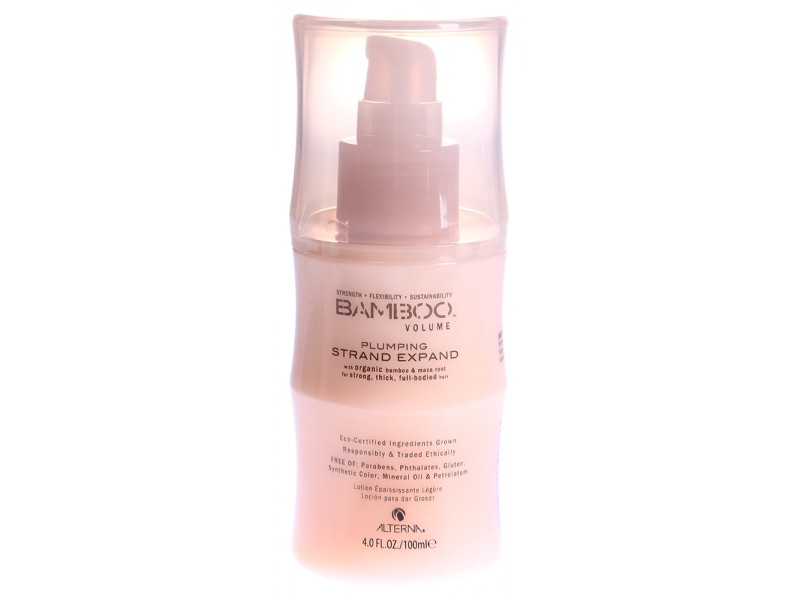 Alterna Несмываемый крем для утолщения волос Bamboo Volume plumping Strand Expand - 100 мл45210 Alterna Несмываемый крем для утолщения волос Bamboo Volume plumping Strand Expand - 100 мл45210Благодаря органическому экстракту корневищ перуанского женьшеня (перуанская мака), обладающим стимулирующими свойствами и богатым фито-питательными элементами, насыщает волосы жизненной силой и укрепляет их. Крем имеет легкую текстуру и мгновенно уплотняет каждый волосок по всей его длине. Результат: Несмываемый крем Alterna Bamboo Volume plumping Strand Expand увеличивает диаметр волос, насыщает их необходимым увлажнением и наполняет питательными элементами. После применения уплотняющего крема, волосы от корней и до самых кончиков моментально выглядят более сильными и объёмными.