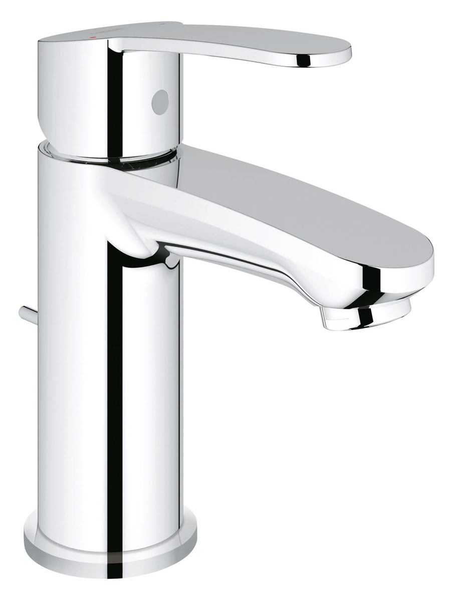 Смеситель для раковины Grohe Eurostyle Cosmopolitan, с донным клапаном23037002 Смеситель для раковины Grohe Eurostyle Cosmopolitan, с донным клапаном23037002Элегантный внешний вид и превосходная функциональность: этот смеситель для ванной комнаты Grohe Eurostyle Cosmopolitan соответствует всем критериям, предъявляемым к оборудованию высшего класса. Являясь воплощением современного стиля в дизайне, он выделяется облегченным силуэтом корпуса и скругленными кромками излива, чье изящество подчеркивается ослепительно сияющим покрытием, которое легко содержать в чистоте. Данный смеситель оснащен простым и удобным в обращении штоковым сливным клапаном, а также встроенным керамическим картриджем высшего класса, который обеспечивает плавность хода рычага на долгие годы.