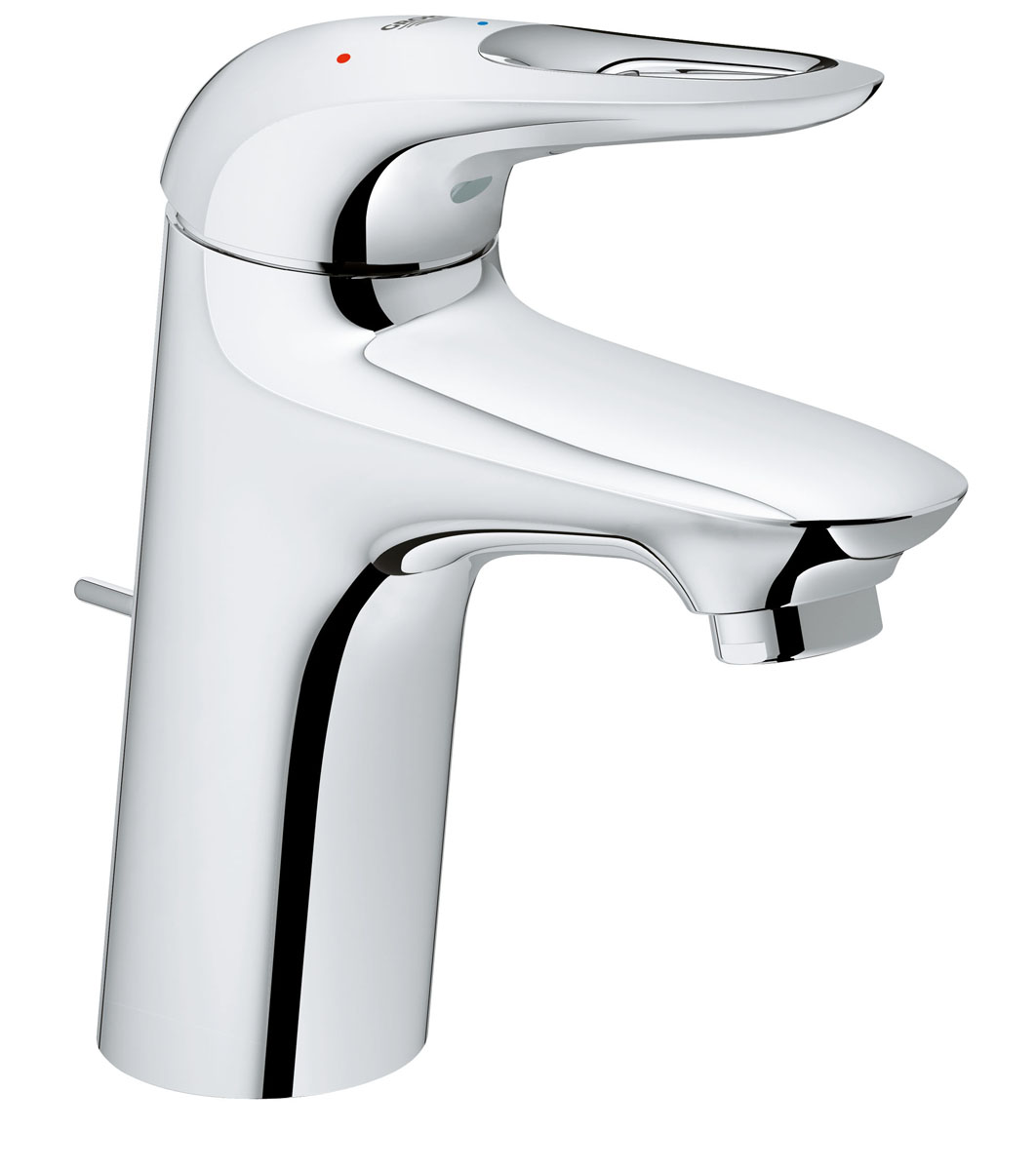 Смеситель для раковины Grohe Eurostyle New, с донным клапаном и энергосберегающим картриджем23374003 Смеситель для раковины Grohe Eurostyle New, с донным клапаном и энергосберегающим картриджем23374003Ищете идеальный смеситель для раковины в многофункциональную ванную? Не хотите идти на компромисс между стилем и функциональностью? Однорычажный смеситель для раковины Grohe Eurostyle New станет простым и интуитивно понятным в использовании решением, что делает его идеальным для семейных ванных комнат и стандартных раковин. Предназначенная быстрого и простого монтажа на одно отверстие, эта модель идеально подходит для вас.