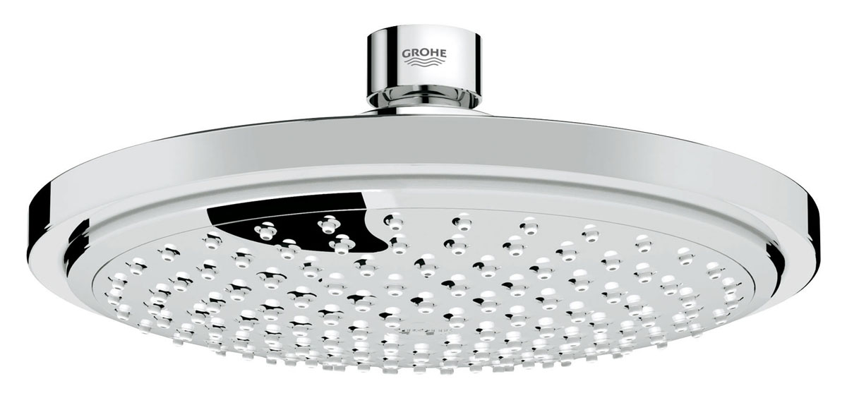 Душ верхний Grohe Euphoria Cosmopolitan, 1 режим, диаметр 180 мм27491000 Душ верхний Grohe Euphoria Cosmopolitan, 1 режим, диаметр 180 мм27491000Верхний душ Grohe Euphoria Cosmopolitan, выполненный из латуни, воплощает в себе стильную простоту и комфорт виспользовании. Внутренняя конструкция изделия обеспечивает достаточный напор струи даже при низком давлении воды в системе водопровода. Резьбовое соединение: 1/2.Особенности:- система SpeedClean против известковых отложений;- может использоваться с проточным водонагревателем.