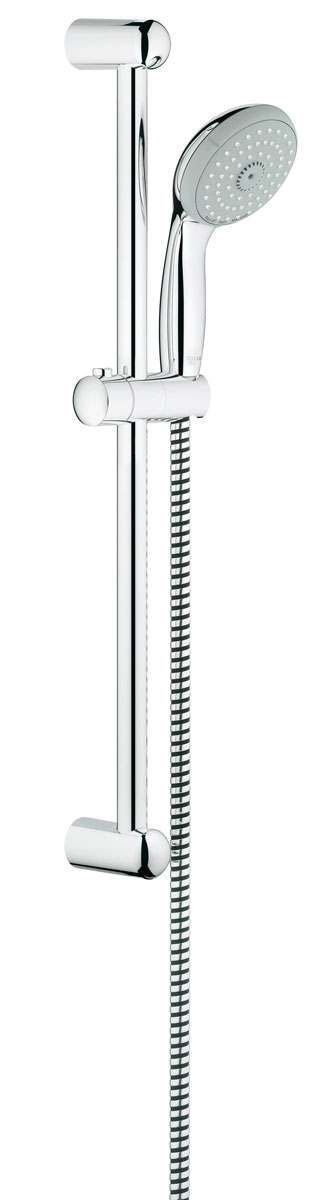 Душевой гарнитур Grohe Tempesta Classic. 2764400027644000 Душевой гарнитур Grohe Tempesta Classic. 2764400027644000Душевой комплект Grohe воплощает в себе стильную простоту и комфорт в использовании. Комплект состоит из ручного душа, душевой штанги (600 мм) и шланга (1750 мм), изготовленных из высококачественной латуни. Хромированное покрытие StarLight придает изделию яркий металлический блеск и эстетичный внешний вид. Душевой комплект Grohe удобен и практичен в работе.Особенности:- превосходный поток воды;- система SpeedClean против известковых отложений;- внутренний охлаждающий канал для продолжительного срока службы;- технология совершенного потока при уменьшенном расходе воды;- силиконовое кольцо, предотвращающее повреждение поверхности при падении ручного душа. Может использоваться с проточным водонагревателем.