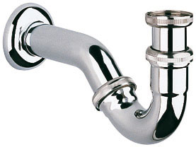 Сифон для биде Grohe, резьба 1/428946000 Сифон для биде Grohe, резьба 1/428946000Сифон для биде Grohe - надежный элемент, отвечающий за вывод слива и, соответственно, за качество работы сантехнического оборудования. Конфигурация изделия определяет особенности монтажа, который не займет много времени, и обеспечивает удобство эксплуатации биде. Материал, используемый для изготовления продукции, характеризуется высокой прочностью и устойчивостью к воздействию агрессивных сред, что является залогом долговечности. Но безупречное качество исполнения - не единственная причина купить такой сифон. Он привлекает внимание и эстетичным внешним видом, а это очень важный критерий для современных интерьеров. И с учетом всех перечисленных достоинств цену позиции нельзя назвать завышенной.Расстояние от стены 250 - 265 мм.Резьба: 1/4.