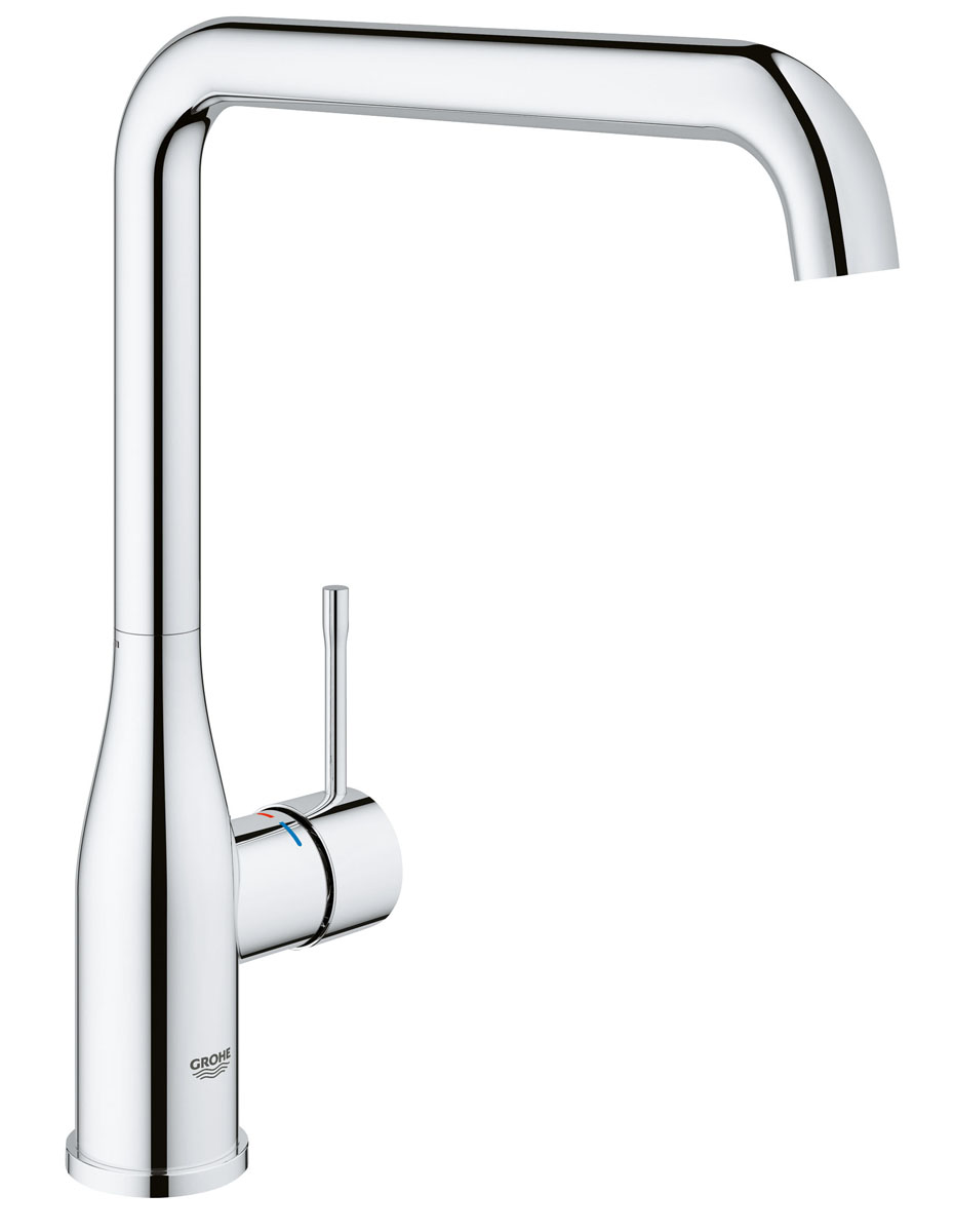 Смеситель для кухни Grohe Essence+, с высоким изливом30269000 Смеситель для кухни Grohe Essence+, с высоким изливом30269000Смеситель для кухни Grohe сочетает в себе отличные эксплуатационные характеристики и оригинальный дизайн. Керамический картридж 28 мм - надежный рабочий элемент. Тело смесителя отлито из высококачественной, безопасной для здоровья пищевой латуни. Хромированное покрытие StarLight придает изделию яркий металлический блеск и эстетичный внешний вид. Смеситель Grohe эргономичен, прост в монтаже и удобен в использовании.