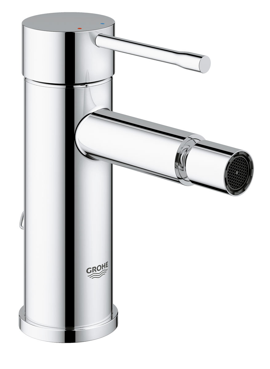 Смеситель для биде Grohe Essence+, с цепочкой32934001 Смеситель для биде Grohe Essence+, с цепочкой32934001Однорычажный смеситель для биде Grohe Essence+ с цепочкой воплощает собой чистоту цилиндрической формы, отражая современный стиль интерьеров. Обтекаемый силуэт смесителя, созданный в результате умелой интерпретации единственной геометрической формы, подчеркивается сияющим покрытием.Аэратор: поворотный с изменяемым наклоном струи.Излив: фиксированный.Длина излива: 11 см.Высота излива: 9,6 см.Расход воды: 5,7 л/мин.Гибкая подводка воды: 350 мм с накидной гайкой 3/8.Керамический картридж: 28 мм.Минимальное давление: 1 бар.