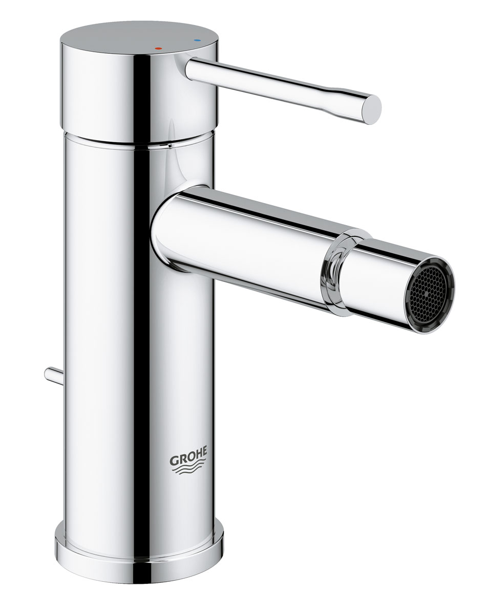 Смеситель для биде Grohe Essence+, с донным клапаном32935001 Смеситель для биде Grohe Essence+, с донным клапаном32935001Смеситель Grohe Essence+, выполненный из латуни, предназначен для биде. Характеристики:- Монтаж на одно отверстие.- Керамический картридж.- С ограничителем температуры.- Хромированная поверхность.- Аэратор с шаровым шарниром.- Сливной гарнитур 1 1/4.- Гибкая подводка.- Металлический рычаг.Керамический картридж: 28 мм.Минимальное давление: 1 бар.