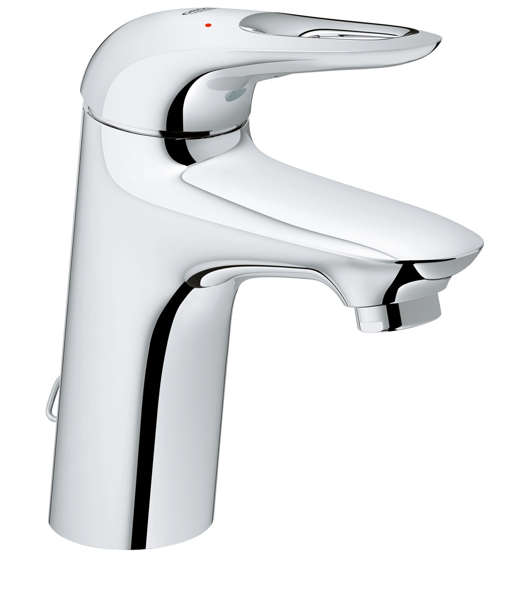 Смеситель для раковины Grohe Eurostyle New, с цепочкой33557003 Смеситель для раковины Grohe Eurostyle New, с цепочкой33557003Однорычажный смеситель Grohe Eurostyle New легок и интуитивно понятен в использовании, что делает его идеальным выбором для семейных ванных комнат и стандартных раковин, он также имеет встроенную водосберегающую технологию EcoJoy®. Если вы ищете смеситель для ванной, который будет хорошо дополнять чистый современный дизайн, этот моноблочный смеситель станет для вас идеальным выбором - цепочка для сливного гарнитура, та маленькая деталь дополняющая этот аккуратный и гладкий дизайн. В рамках коллекции смесителей для ванной комнаты Eurostyle вы увидите, что этот смеситель для раковины легко сочетается с другими продуктами в той же дизайн-линии для создания комплексного решения для ванной.