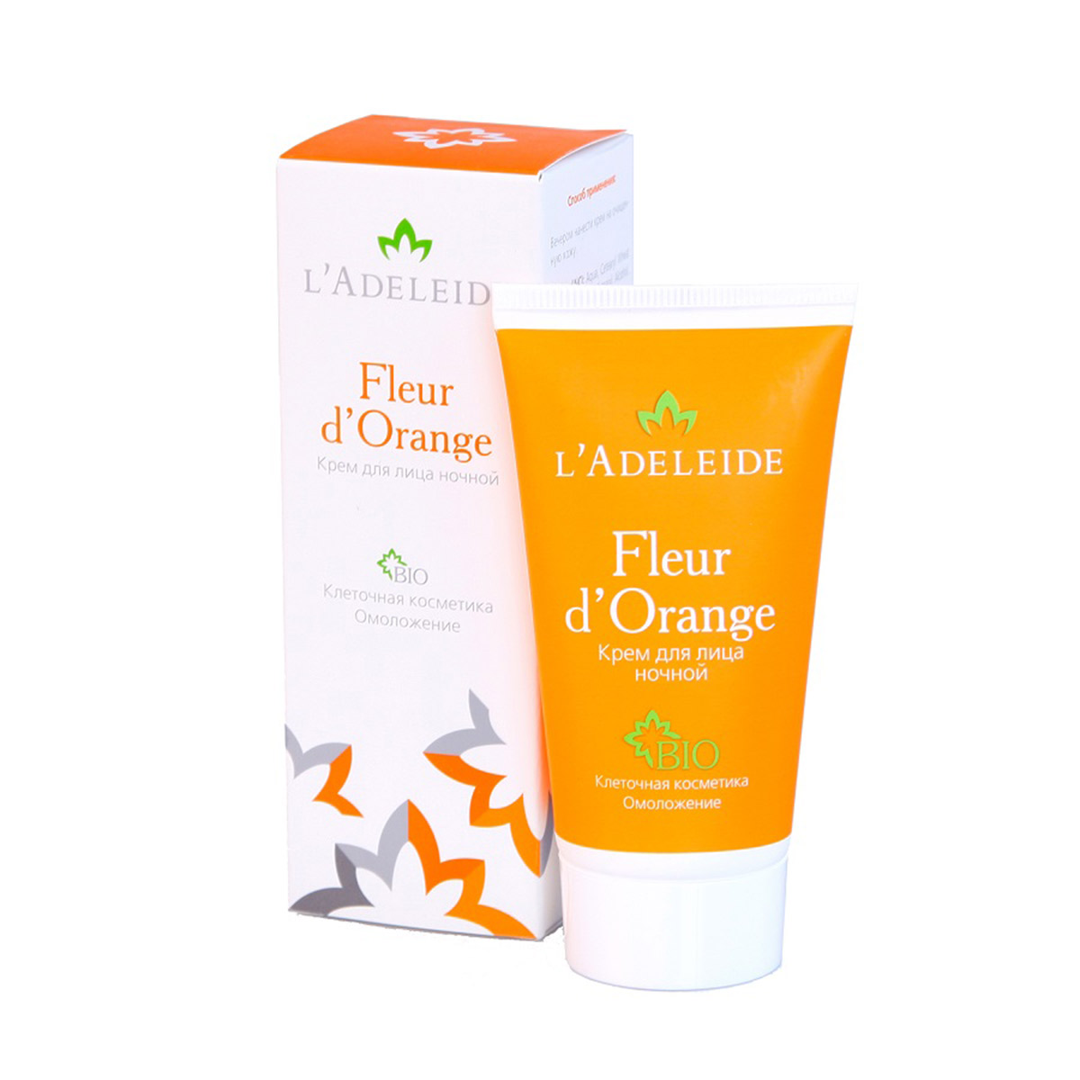 LAdeleide Крем ночной для лица Fleur dOrange, 50 млКС-423 LAdeleide Крем ночной для лица Fleur dOrange, 50 млКС-423Клеточный комплекс для лица Fleur d’Orange – это косметика последнего поколения, разработанная против первых признаков старения. Разглаживает морщины, моделирует овал лица, увлажняет и укрепляет кожу. Активные компоненты крема на 100% натурального, растительного происхождения. В основе эффективности крема – клеточный комплекс MATRIXYL Synthe 6, гиалуроновая кислота и натуральные экстракты (апельсин, лимон, мандарин, яблоко, земляника и сахарный тростник). Активные компоненты: Matrixyl Synthe 6 - клеточный комплекс, заполняющий морщины изнутри, способствует устранению мимических морщин, стимулируя восстановление дермы. Гиалуроновая кислота 100% натурального происхождения Cristalhyal - увлажняющий компонент, предупреждает преждевременное старение. Xyliance обладает увлажняющими и восстанавливающими свойствами. Масло виноградной косточки оказывает питательное и омолаживающее действие. Cetiol Sensoft придает коже бархатистость. Д-Пантенол обладает регенерирующим, увлажняющим и разглаживающим действием. Аллантоин увлажняет, успокаивает, стимулирует образование здоровых тканей.