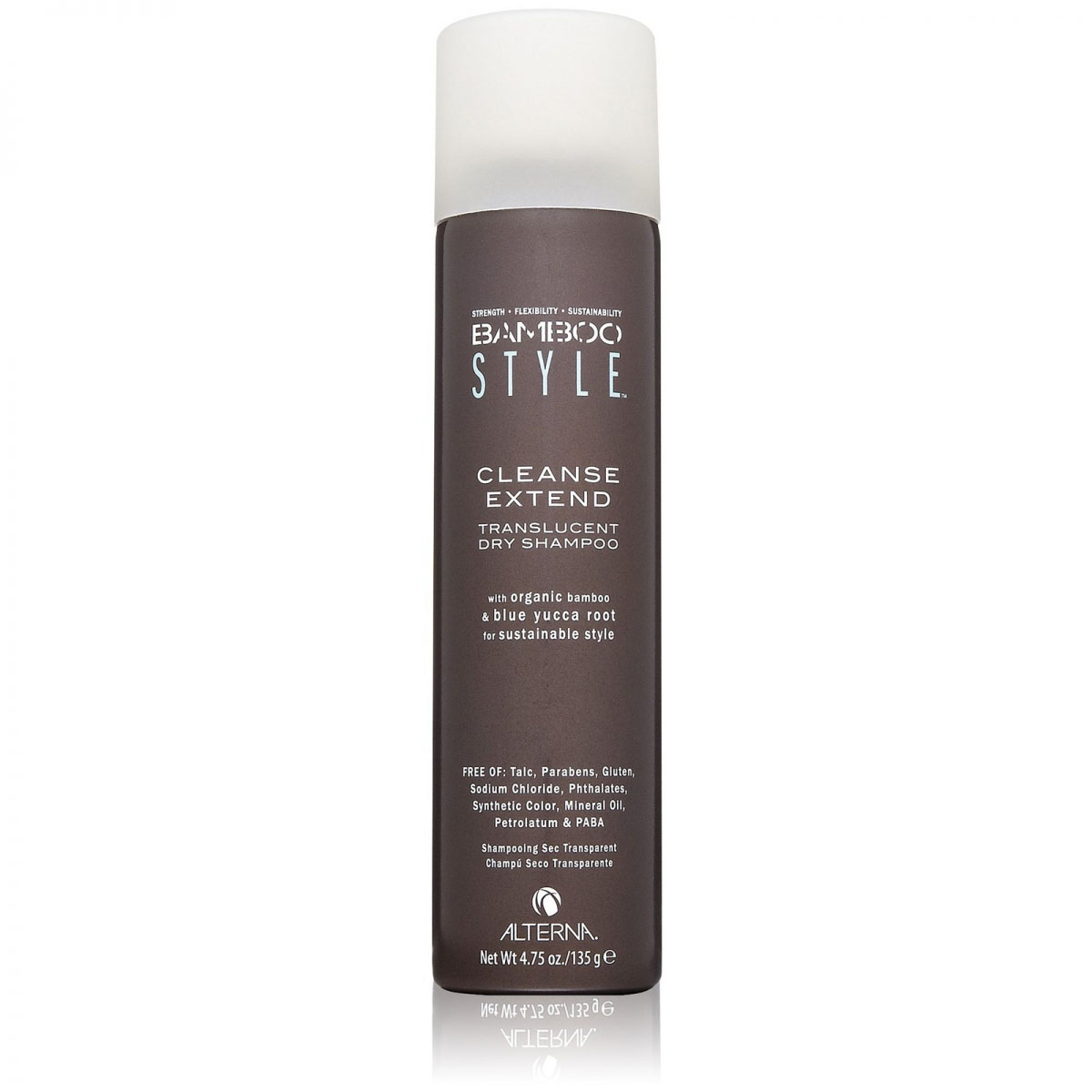 Alterna Сухой спрей-шампунь для свежести и объема Bamboo Style Cleanse Extend Translucent Dry Shampoo - 150 мл40708 Alterna Сухой спрей-шампунь для свежести и объема Bamboo Style Cleanse Extend Translucent Dry Shampoo - 150 мл40708Alterna Bamboo Style Cleanse Extend Translucent Dry Shampoo - прозрачный сухой шампунь Альтерна обширного действия с экстрактом бамбука обладает отменными абсорбирующими свойствами, отлично впитывает жировые выделения кожи головы, остальные продукты жизнедеятельности волос, а также излишки средств для укладки волос. Шампунь не оставляет порошкообразного остатка, даже на темных волосах. Сохраняет и продлевает форму укладки.После его применения волосы становятся чистыми, свежими и готовы к дальнейшей укладке. Сухой шампунь отлично подходит как средство для достижения объема на свежевымытых волосах. Обладает удивительно приятным и свежим ароматом.