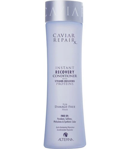 Alterna Кондиционер Быстрое восстановление Caviar Repair Rx Instant Recovery Conditioner — 250 мл67100 Alterna Кондиционер Быстрое восстановление Caviar Repair Rx Instant Recovery Conditioner — 250 мл67100Кондиционер Быстрое восстановление (Caviar Repair Rx Instant Recovery Conditioner) способствует глубокой очистке и питанию буквально каждого волоска. Регулярное использование кондиционера способствует улучшению и питанию не только волос, а ещё и кожного покрытия, то есть луковицы. Для того чтобы волосы выглядели здоровыми и чистыми их необходимо питать витаминами и минералами. В состав кондиционера входят и те и другие. Средство не содержит сульфатов, поэтому подходит для каждого типа волос. В составе кондиционера есть экстракт чёрной икры. Он восстанавливает каждый волос, создавая защитный барьер. Экстракт действует ещё и на плотность структуры волоса. Основная цель кондиционера заключается в эффективном, качественном и быстром уходе за повреждёнными волосами. Компоненты средства способствуют быстрому улучшению липидного баланса и структуры волос.