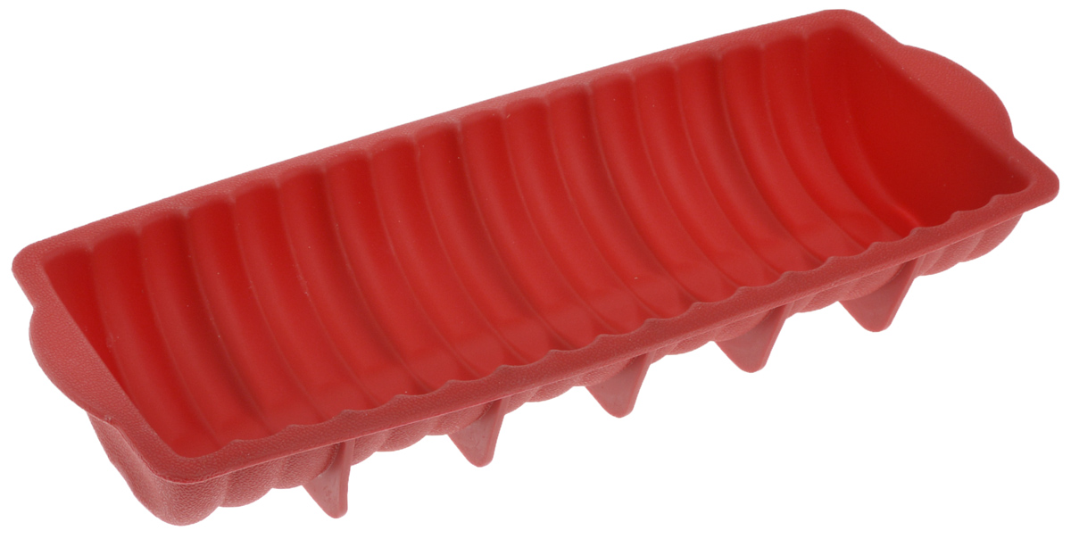 Форма для выпечки Tescoma Delicia Silicone, прямоугольная, цвет: красный, 30 х 12 см629248 Форма для выпечки Tescoma Delicia Silicone, прямоугольная, цвет: красный, 30 х 12 см629248Форма для выпечки Tescoma Delicia Silicone выполнена из высококачественного пищевого силикона, который выдерживает температуру от -40°С до + 230°С. Изделие отлично подходит для приготовления пирогов, бисквитов, кексов. Оформлено волнистым рельефом, что придаст выпечке аппетитный внешний вид. Выпечка в такой форме не пригорает, не пристает и легко извлекается из формы. Форма не впитывает запахи, легко моется и абсолютно безопасна с точки зрения гигиены. Антипригарные свойства материала позволяют готовить без использования масла.Подходит для использования в микроволновых, газовых, электрических и горячевоздушных печах, морозильных камерах. Можно мыть в посудомоечной машине. Внутренний размер формы: 30 х 12 см. Внешний размер формы: 32 х 13,5 см. Высота стенки: 5,5 см.