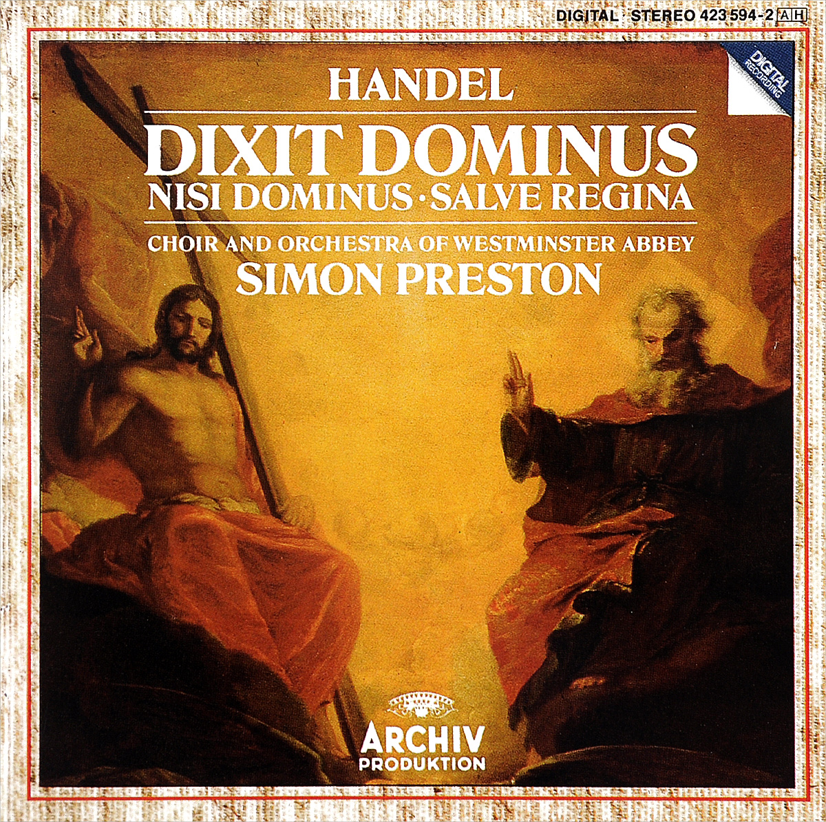 Simon Preston. Handel. Dixit Dominus / Nisi Dominus / Salve Regina