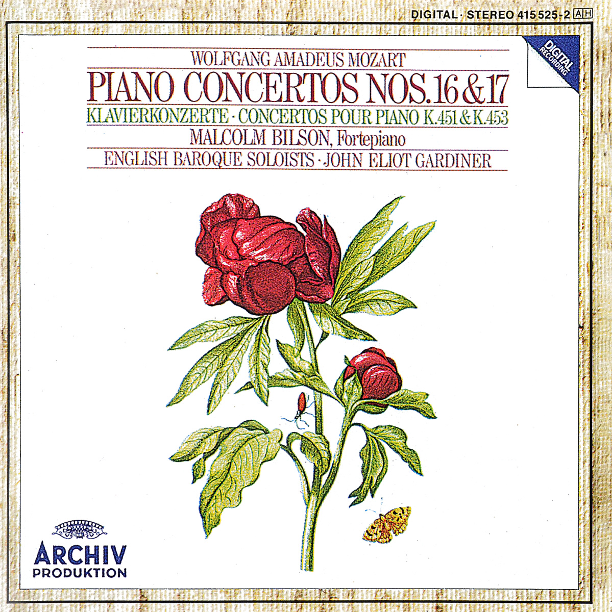 John Eliot Gardiner. Mozart. Piano Concertos Nos. 16 & 17
