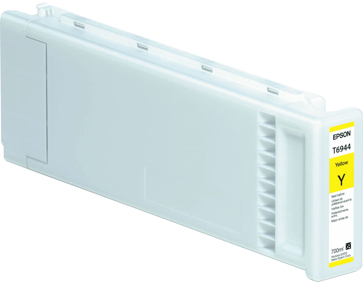 Epson T6944 (C13T694400), Yellow картридж для T3000/5000/7000C13T694400 Epson T6944 (C13T694400), Yellow картридж для T3000/5000/7000C13T694400Картридж Epson T6944 для струйных принтеров Epson SureColor SC-T3000/5000/7000.Расходные материалы Epson для печати максимизируют характеристики принтера. Обеспечивают повышенную четкость изображения и плавность переходов оттенков и полутонов, позволяют отображать мельчайшие детали изображения. Обеспечивают надежное качество печати.