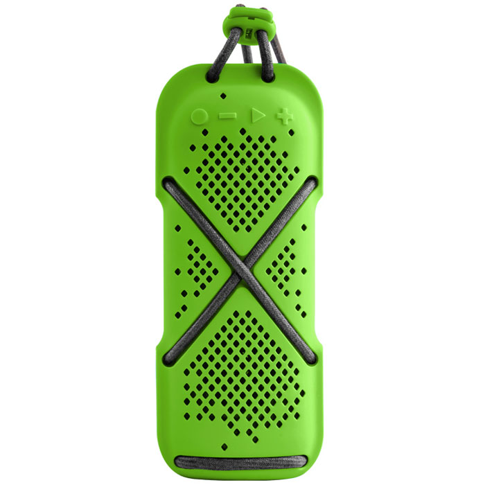 Microlab D22, Green портативная акустическая система80536 Microlab D22, Green портативная акустическая система80536Microlab D22 - портативная акустическая система необычной формы с FM-радио и слотом для карт памяти MicroSD. Отлично подойдет для людей, ведущих активный образ жизни. Модель способна стать прекрасным спутником как на небольшом пикнике на природе, так и в долгом походе. Благодаря силиконовому покрытию корпуса, сателлит прощает слушателю небольшие ударные воздействия, а также прекрасно переносит как росу, так и небольшой дождик, что наряду с пылью, может стать фатальным для других портативных акустических систем.Несмотря на компактные размеры, Microlab D-22 приятно удивит вас качеством звучания. Небольшие размеры системы обеспечивают портативность системы, она не занимает много места и поместится в любом рюкзаке или сумке, а идущий в комплекте шнурок способен закрепить сателлит в походном варианте, позволяя избежать потери колонки.Поддержка Bluetooth 4.0. Наряду с высоким качеством передачи сигнала в беспроводном режиме, данная версия Bluetooth позволяет экономить энергию сателлита, что очень важно при долгом путешествии или походе.Встроенный микрофонВ Bluetooth-режиме при входящем звонке на телефон, можно ответить на звонок через сателлит. Благодаря встроенному в колонку микрофону, телефон искать не обязательно.От 6 часов музыкиДлительность работы сателлита зависит от уровня громкости прослушивания, кроме того, зарядка от USB-порта дает возможность без проблем подзаряжать колонку от внешних аккумуляторов, делая продолжительность использования системы практически неограниченным.Разделение каналов: 60 дБ Гармонические искажения: Тип широкополосного динамика: 1,5 дюймаЛитиевая батарея: 1200 мАч