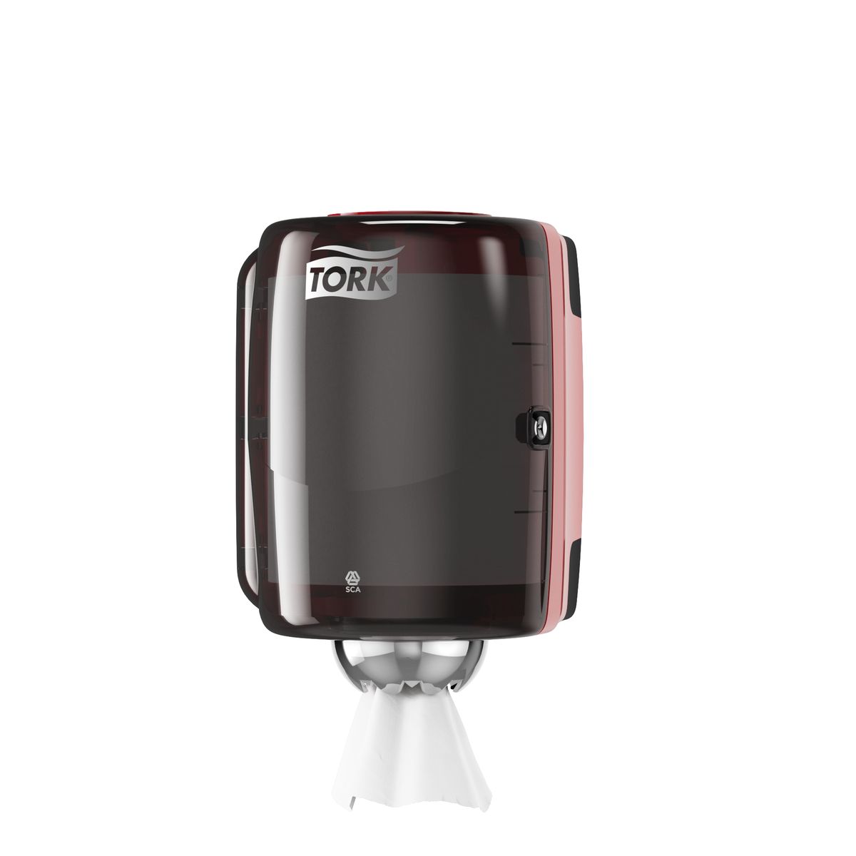 Диспенсер для бумажных полотенец Tork, цвет: красный. 659008659008 Диспенсер для бумажных полотенец Tork, цвет: красный. 659008659008Прочный и надежный диспенсер предназначен для зон с ограниченной площадью, где выполняются различные виды работ, и требуется быстрый и удобный доступ к материалу.Средняя емкость.Свободное порционирование.Отбор материала одной рукой.Простой и удобный отрыв листа.