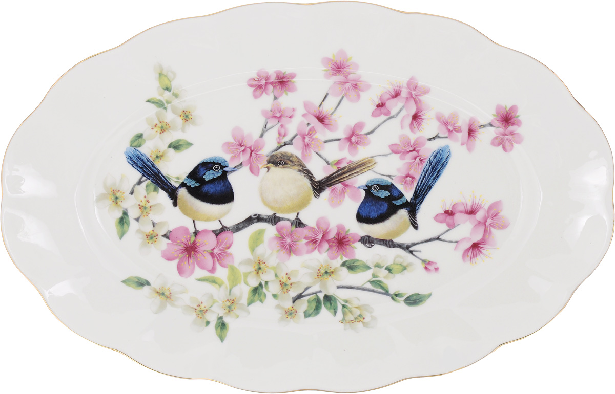 Блюдо Elan Gallery Райские птички, 30 х 19,5 х 2 см420042 Блюдо Elan Gallery Райские птички, 30 х 19,5 х 2 см420042Сервировочное блюдо Elan Gallery Райские птички, изготовленное из высококачественной керамики, прекрасно подойдет для подачи нарезок, закусок и других блюд. Изделие, оформленное ярким изображением, украсит ваш праздничный или обеденный стол, а оригинальный дизайн понравится любой хозяйке.Не рекомендуется применять абразивные моющие средства. Не использовать в микроволновой печи.