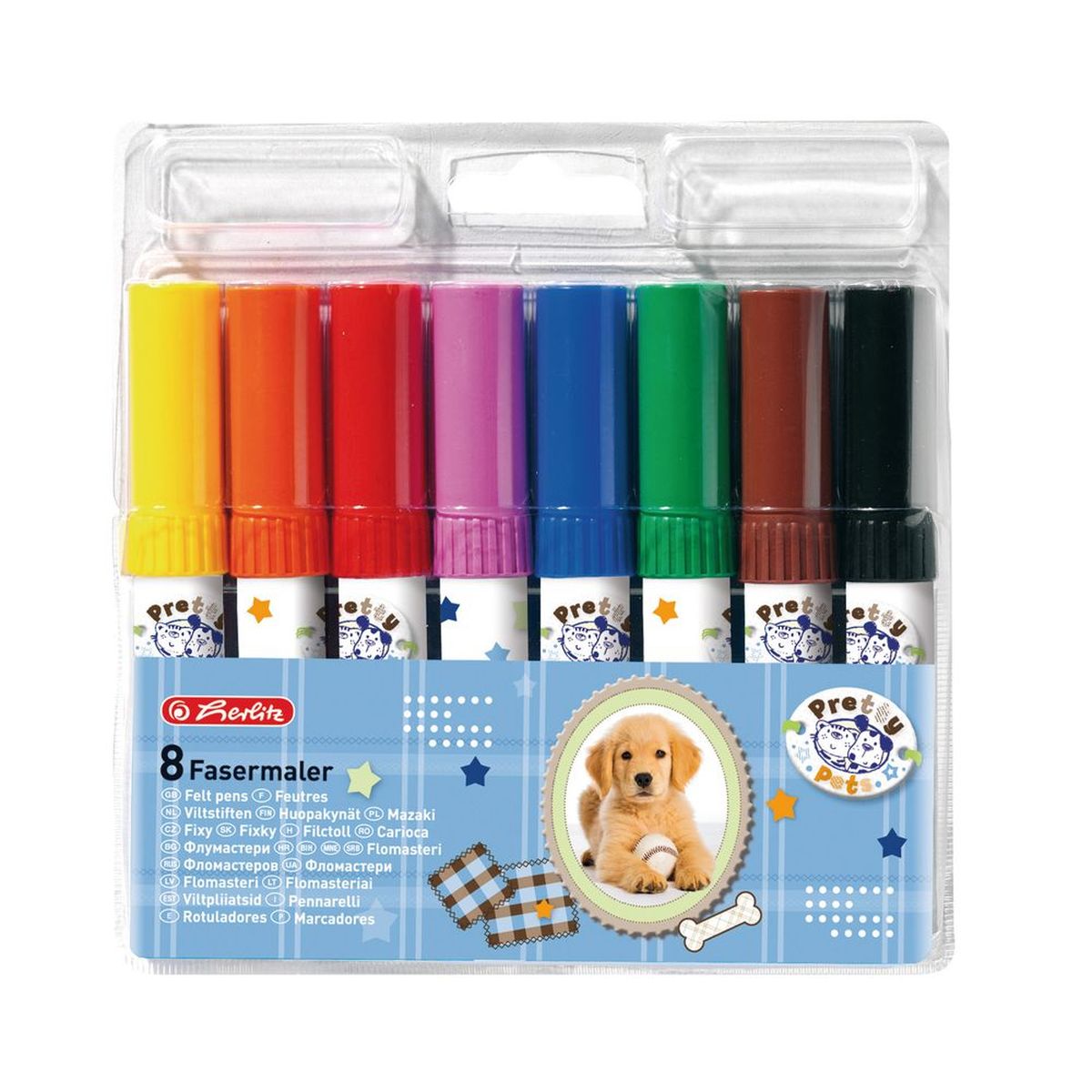 Herlitz Набор фломастеров Pretty Pets 8 шт - Письменные принадлежности - Фломастеры Herlitz Набор фломастеров Pretty Pets 8 шт - Письменные принадлежности - Фломастеры