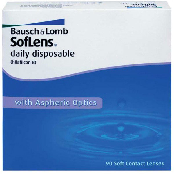 Bausch + Lomb контактные линзы Soflens Daily Disposable (90шт / 8.6 / -4.50)