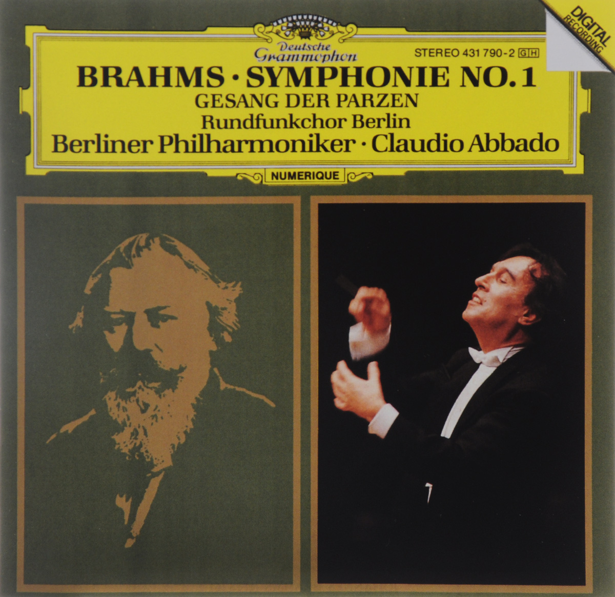 Claudio Abbado. Brahms. Symphonie No. 1 / Gesang Der Parzen