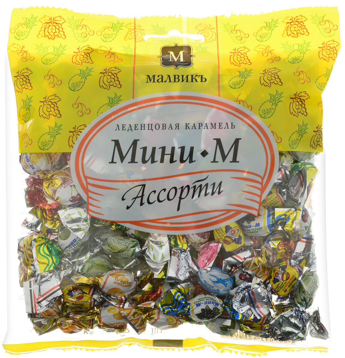 Малвикъ Мини-м ассорти леденцовая карамель, 180 г4607033640874 Малвикъ Мини-м ассорти леденцовая карамель, 180 г4607033640874Леденцовая карамель Малвикъ Мини-М - это вкусное и натуральное лакомство, наслаждаться которым можно практически бесконечно. Для тех, кто хочет попробовать сразу все, было специально создано это ассорти, в котором каждый найдет свой любимый вкус.