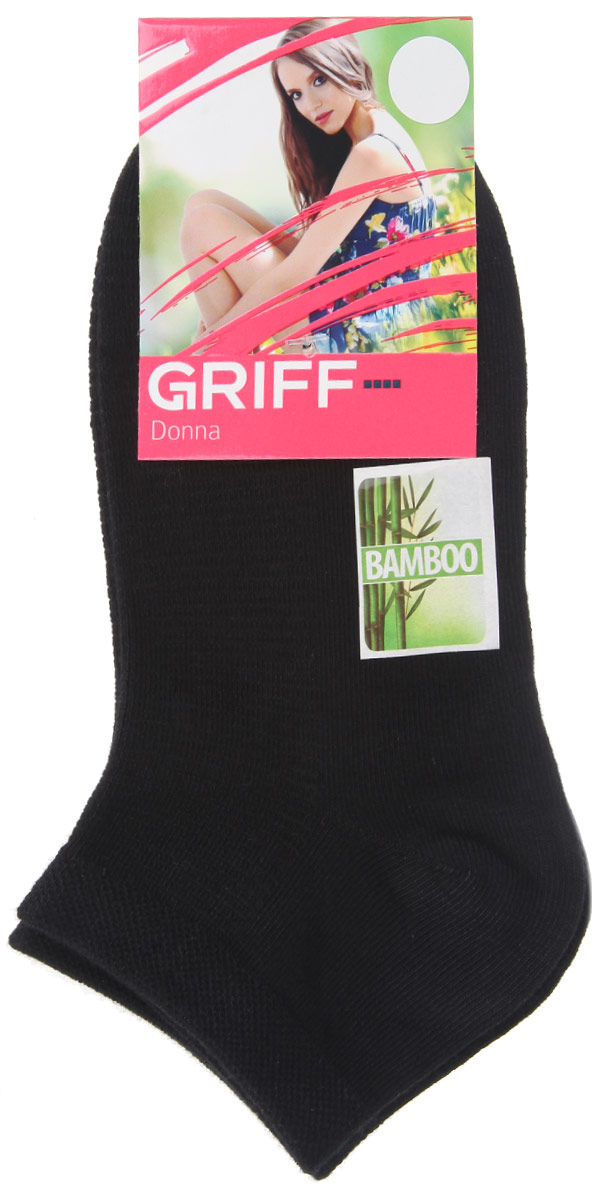 Носки женские Griff Бамбук, цвет: черный. D4U5. Размер 35/38D4U5 Носки женские Griff Бамбук, цвет: черный. D4U5. Размер 35/38D4U5Женские укороченные носки Griff изготовлены из высококачественного сырья. Однотонные носки очень мягкие на ощупь, а широкая резинка плотно облегает ногу, не сдавливая ее, благодаря чему вам будет комфортно и удобно. Усиленная пятка и мысок обеспечивают надежность и долговечность.