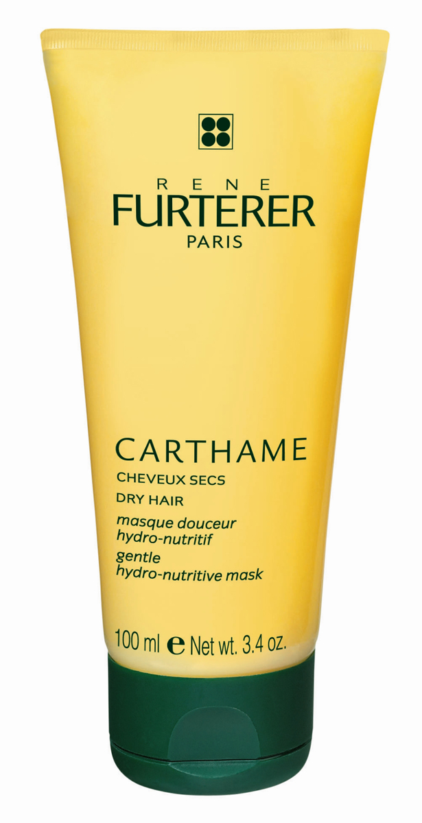 Rene Furterer Carthame Маска увлажняющая питательная, для сухих волос, 100 мл3282779200905 Rene Furterer Carthame Маска увлажняющая питательная, для сухих волос, 100 мл3282779200905Идеальное средство для сухой кожи головы и сухих волос. Интенсивная маска с легкой кремовой текстурой и приятным ароматом эфирного масла апельсина не утяжеляет волосы. Она мгновенно насыщает влагой и питательными компонентами волосы и кожу, восстанавливая их. Волосам возвращается легкость, мягкость, блеск и эластичность. Они становятся более сильными. Маска облегчает расчесывание волос.Равномерно нанести небольшое количество маски на чистые влажные волосы и кожу головы. Оставить на 5 минут, затем хорошо смыть водой. Используется 1 или 2 раза в неделю.