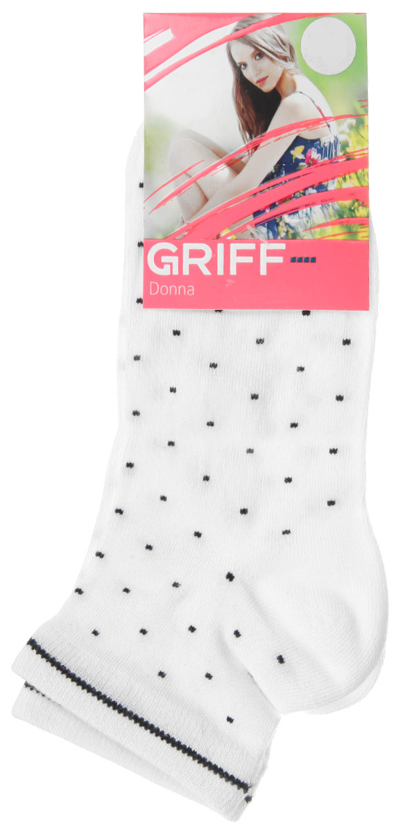 Носки женские Griff Точки, цвет: белый. D4U8. Размер 39/41D4U8 Носки женские Griff Точки, цвет: белый. D4U8. Размер 39/41D4U8Женские укороченные носки Griff Точки изготовлены из высококачественного сырья. Носки очень мягкие на ощупь, а широкая резинка плотно облегает ногу, не сдавливая ее, благодаря чему вам будет комфортно и удобно. Усиленная пятка и мысок обеспечивают надежность и долговечность.Носки оформлены оригинальным принтом.