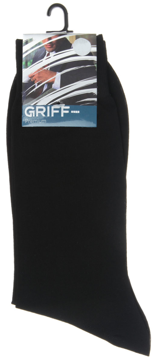 Носки мужские Griff Premium, цвет: черный. E1. Размер 42/44