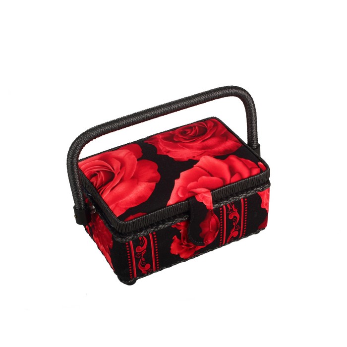 Шкатулка для рукоделия RTO. 3793-RT-063793-RT-06 Шкатулка для рукоделия RTO. 3793-RT-063793-RT-06Деревянный каркас (сосна), пластиковые элементы, пластиковый поддон и игольница внутри, обтянута хлопковой тканью