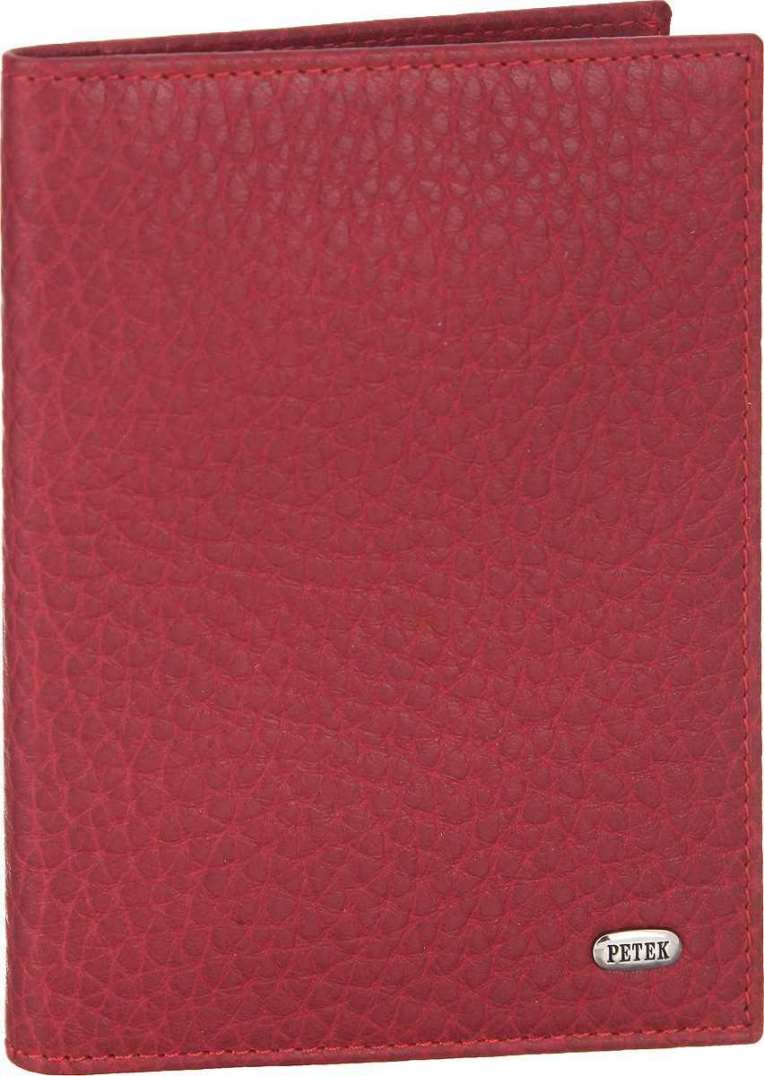 Обложка для автодокументов женская Petek 1855, цвет: красный. 584.46B.10