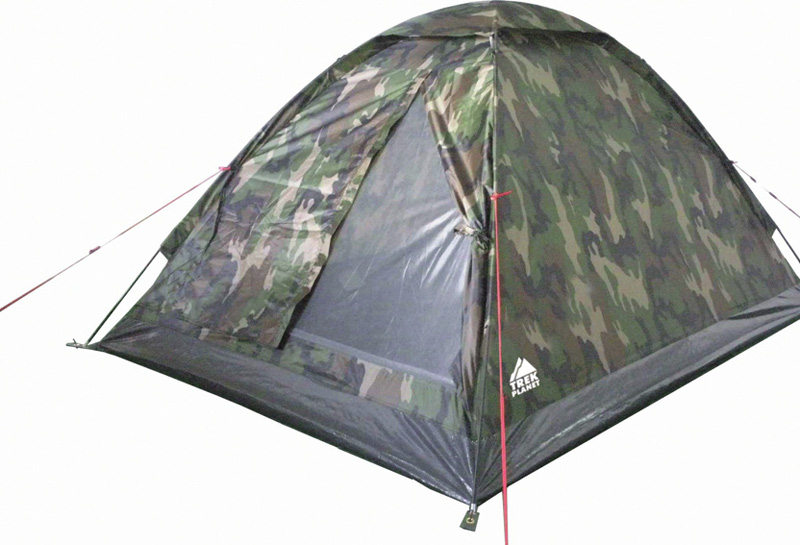 Палатка четырехместная TREK PLANET Fisherman 4, цвет: камуфляж70128 Палатка четырехместная TREK PLANET Fisherman 4, цвет: камуфляж70128Однослойная четырехместная палатка TREK PLANET Fisherman 4, станет необходимым атрибутом похода, рыбалки или охоты. Благодаря камуфляжной расцветке, не привлекает лишнего внимания на природе.Особенности модели:- Простая и быстрая установка,- Тент палатки из полиэстера, с пропиткой PU водостойкостью 1000 мм, надежно защитит от дождя и ветра, все швы проклеены,- Каркас выполнен из прочного стекловолокна,- Дно изготовлено из прочного армированного полиэтилена, - Москитная сетка на входе в палатку в полный размер двери,- Вентиляционное окно сверху палатки не дает скапливаться конденсату на стенках палатки,- Внутренние карманы для мелочей,- Возможность подвески фонаря в палатке.- Для удобства транспортировки и хранения предусмотрен чехол с двумя ручками, закрывающийся на застежку-молнию.Размер: 240 х 205 х 130 см.Размер в сложенном виде: 12 х 12 х 63 см.Материал внешнего тента: 100% полиэстер, пропитка PU.Водостойкость: 1000 мм.Материал пола: 100% полиэтилен.Материл дуги: стекловолокно 8,5 мм.Вес палатки: 2,6 кг.