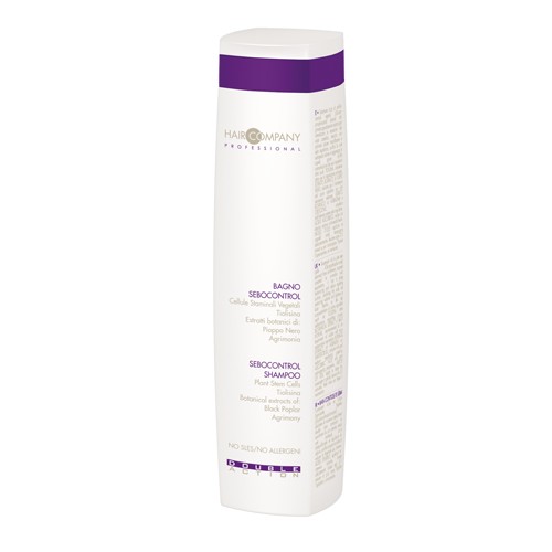 Hair Company Специальный шампунь, регулирующий работу сальных желез Double Action Sebocontrol Shampoo 250 мл252632/LB11652 RUS Hair Company Специальный шампунь, регулирующий работу сальных желез Double Action Sebocontrol Shampoo 250 мл252632/LB11652 RUSСпециальный шампунь, регулирующий работу сальных желез Hair Company Double Action Sebocontrol Shampoo превосходно очищает волосы и кожу головы. Специально разработан для восстановления нормальной работы сальных желез. Богат стволовыми клетками подсолнечника. Обладает глубоким, пролонгированным лечебным эффектом, очищает кожу, придавая волосам объем и легкость. Активный комплекс - бисаболол и пироктоноламин регулируют секрецию сальных желез, предупреждают появление перхоти. Растительные экстракты осокоря, кресса–водяного обладают сильным антибактериальным и противогрибковым действием. Витамины А; В; С; Е – придают коже здоровый вид и блеск волосам.