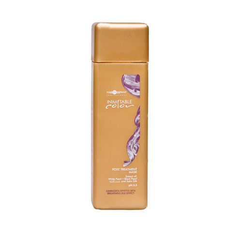 Hair Company Маска стабилизирующая Professional Inimitable Color Post Treatment Mask 250 мл253981/LB12050 RUS Hair Company Маска стабилизирующая Professional Inimitable Color Post Treatment Mask 250 мл253981/LB12050 RUSINIMITABLE Color Post Treatment Mask. Предназначена для восстановления структуры волос, которые повреждены в результате химического воздействия, осветления, окрашивания и выпрямления. Средство обладает мягким рН = 3,5, который способствует полному восстановлению поврежденных окрашенных волос. Экстракты белого жемчуга и шелка, УФ-фильтры и витамин F, входящие в состав средства питают, оздоравливают и укрепляют волосы. Аминокислоты средства обогащают волосы и предотвращают окислительные процессы. В результате применения маски Hair Company Inimitable color post treatment mask делают волосы шелковистыми, блестящими и послушными, волосы защищены от вымывания и выгорания. Возобновляется здоровый гидробаланс волос и кожи головы, приглаживается кутикула. Волосы возвращают свою упругость и силу.Уважаемые клиенты!Обращаем ваше внимание на возможные изменения в дизайне упаковки. Качественные характеристики товара остаются неизменными. Поставка осуществляется в зависимости от наличия на складе.