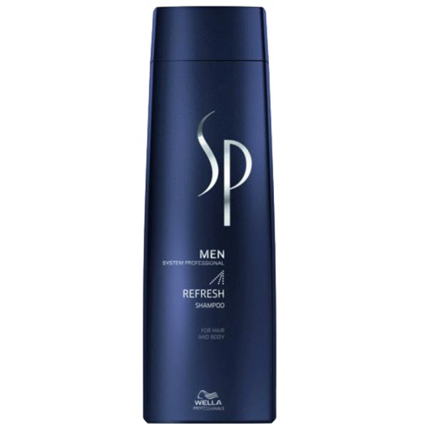 Wella SP Освежающий шампунь Men Refresh Shampoo, 250 мл81311335 Wella SP Освежающий шампунь Men Refresh Shampoo, 250 мл81311335Освежающий шампунь Refresh Shampoo оказывает интенсивное освежающее и охлаждающее действие на волосы, придает бодрость для активного начала дня. Шампунь дарит волосам необходимый объем, обеспечивая максимально эффективное кондиционирование и быстро насыщая волосы и кожу головы приятной прохладой. Освежающая энергия севера, подпитываемая ментолом, придаст вам энергии на целый день.