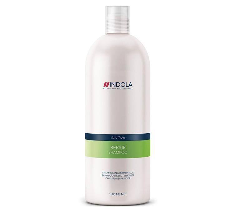 Indola Шампунь восстанавливающий для волос Innova Repair Shampooing - 1500 мл1635629/154511/СТИК Indola Шампунь восстанавливающий для волос Innova Repair Shampooing - 1500 мл1635629/154511/СТИКIndola Innova Repair Shampoo - Шампунь восстанавливающийПоврежденные волосы нуждаются в особенно бережном очищении. Вернуть им натуральную красоту и восстановить здоровую структуру призван шампунь Indola Innova repair shampoo.Сила, мягкость, послушность и блеск волос станут результатом воздействия таких ингредиентов, как пантенол, катионовый полимер, биотин, аминокислота, витамин B3, гидролизованный белок сои.Особое место в составе шампуня занимает гидролизованный кератин, имеющий 3 направления воздействия: восстановление тела каждого волоса, поддержание здоровья и силы, придание блеска и шелковистости.