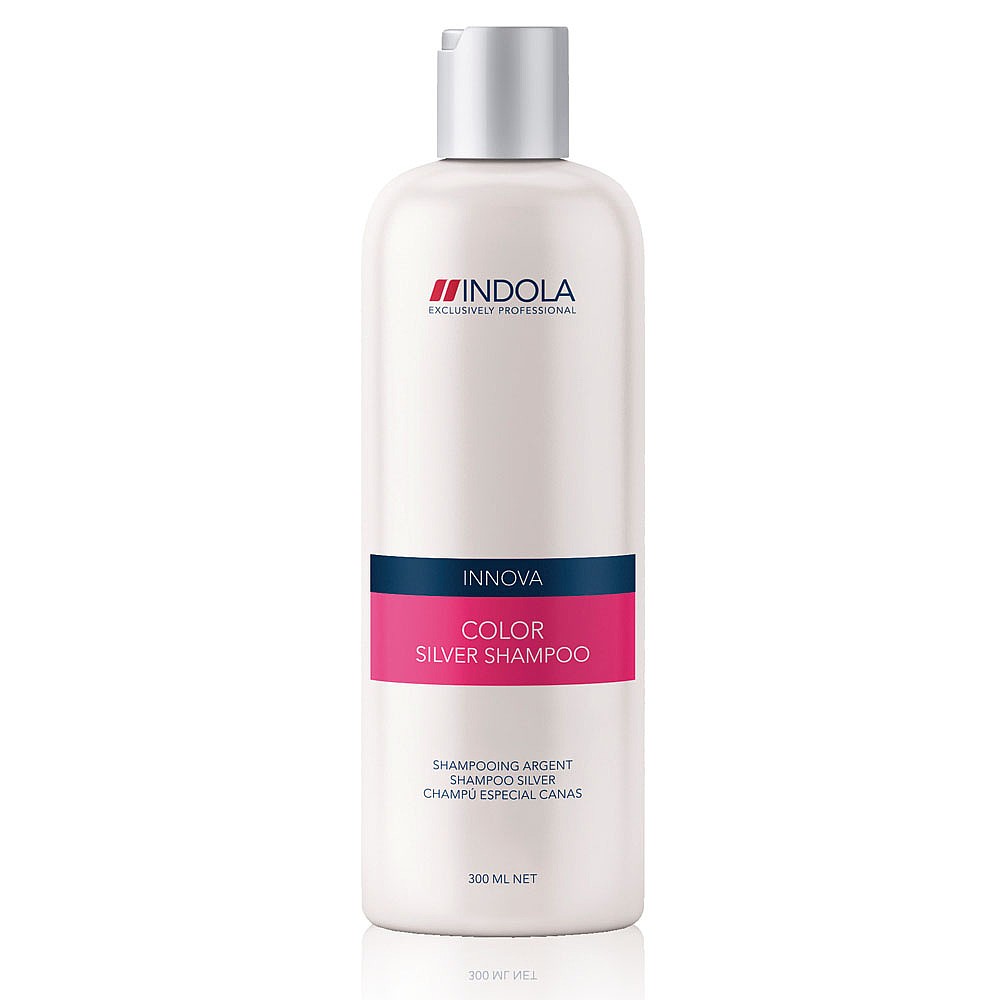Indola Шампунь, придающий серебристый оттенок волосам Color Silver Shampoo 300 мл1508051 Indola Шампунь, придающий серебристый оттенок волосам Color Silver Shampoo 300 мл1508051Indola Шампунь, придающий серебристый оттенок волосам. Обогащен фиолетово-синими пигментами для нейтрализации нежелательных желтых оттенков. Усиливает серебристые оттенки светлых или седых волос. Находящийся в составе гидролизованный кератин усиливает внутреннюю структуру волоса и придает ослепительный блеск окрашенным волосам.
