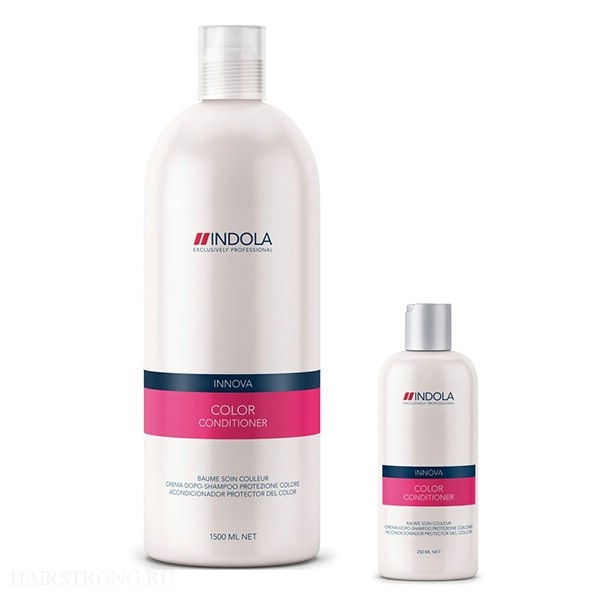 Indola - Кондиционер для окрашенных волос Innova Color Conditioner 1500 мл1635624/154306СТИК Indola - Кондиционер для окрашенных волос Innova Color Conditioner 1500 мл1635624/154306СТИККондиционер для окрашенных волос Индола поможет сохранить надолго яркость окрашенных волос, даже после 30-го мытья волос. Содержит в себе масла абрикосовых косточек, защитный Уф-фильтр, гидролизованный кератин и экстракты минерала. Данный состав укрепит структуру волос, защитит от вредного воздействия солнечный лучей, придаст блеск, яркость и силу.